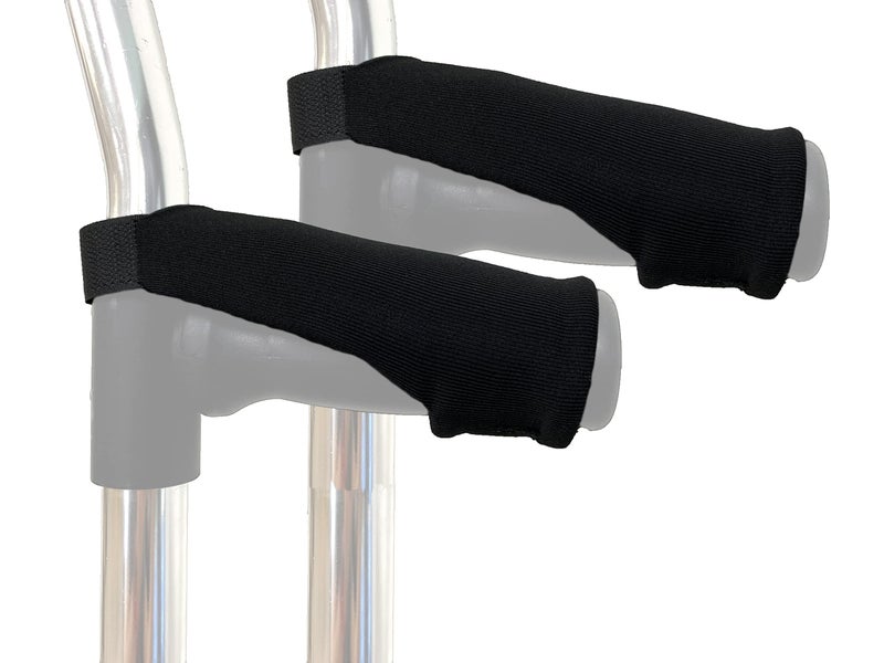 Crutcheze Forearm Crutch Hand Pads Soft Cushioned Grip Covers for Adult Forearm Crutches Premium Handle Padding for Added Comfort and Support Pair of Durable Accessories